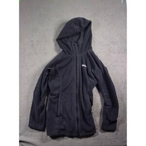 Columbia Full Zip Fleece Hoodie Jacket Black Women's Size Medium